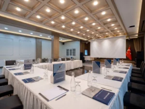 Kurumsal toplantılarınız için modern çözüm ortağınız: Lagom Sahne. Lagom Hotel kalitesiyle profesyonel bir ortamda verimli toplantılar gerçekleştirmek için hemen yerinizi ayırtın.